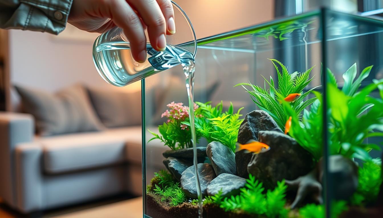 How to Pour Water into a Nano Tank Without Ruining the Scape